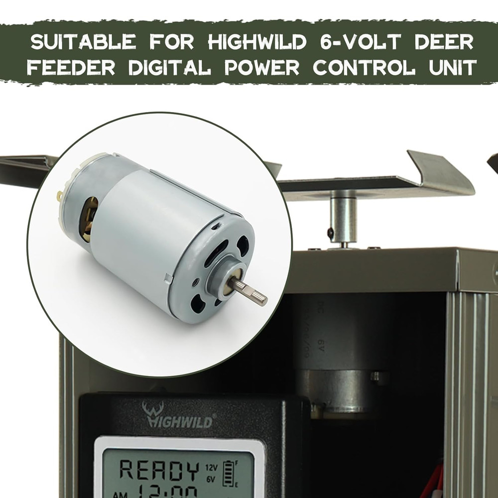 6-Volt 1/8" Shaft Feeder Replacement Motor