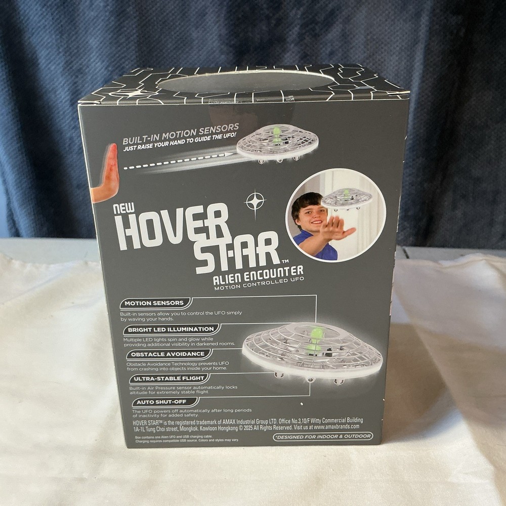 Hover Star Alien Encounter Motion Controlled UFO. Brand New!!
