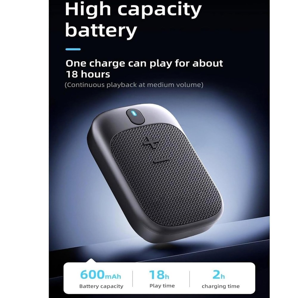 Wearable Bluetooth Speaker-miniWaterproof Speaker Cip Type - Buit-in Micropho...