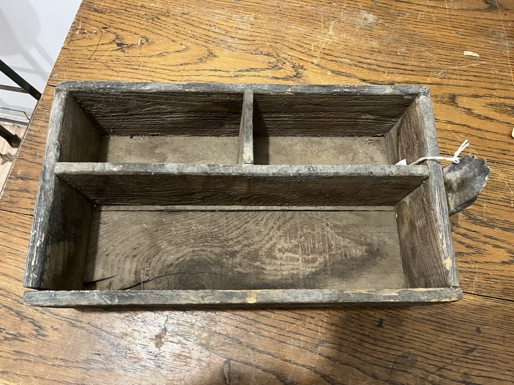 Antique Wood Primitive Tote