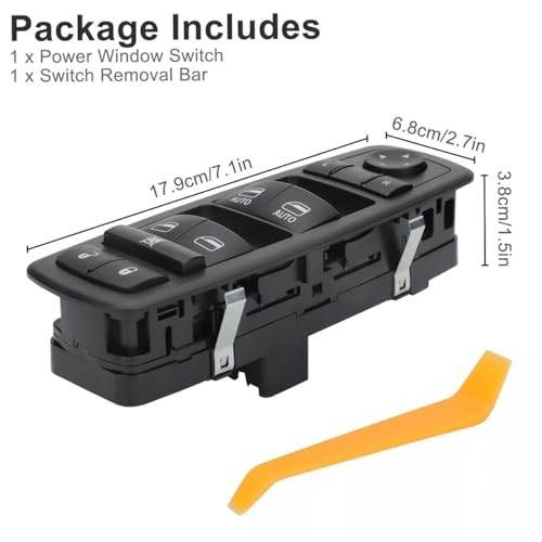 Power Window Master Control Switch Drive Side for Ram 1500 2500 3500 Quad Cab