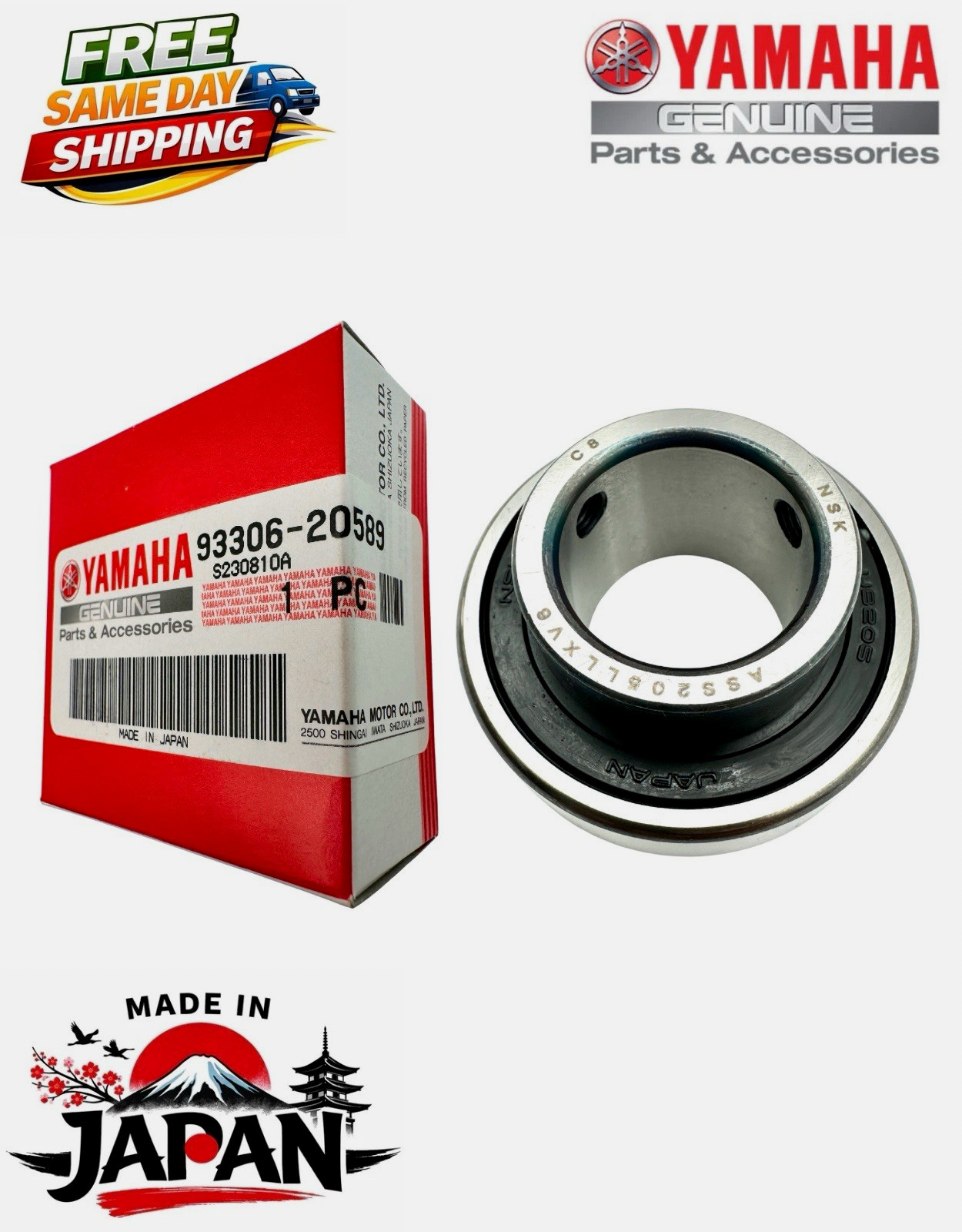 YAMAHA Genuine OEM Bearing Apex Nitro Vector SX Viper RX-1 VMAX 93306-20589-00