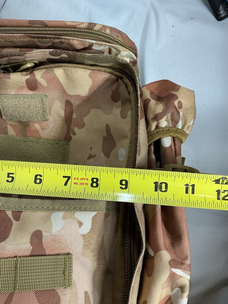 XL Camo Tactical Backpack With Rifle Storage Pouch