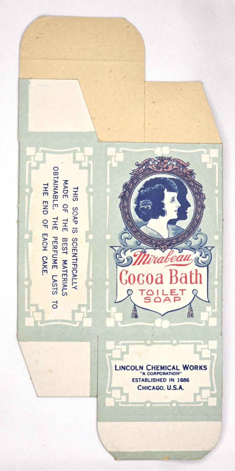 1920's Mirabeau Cocoa Bath Toilet Soap Boxes New Old Stock
