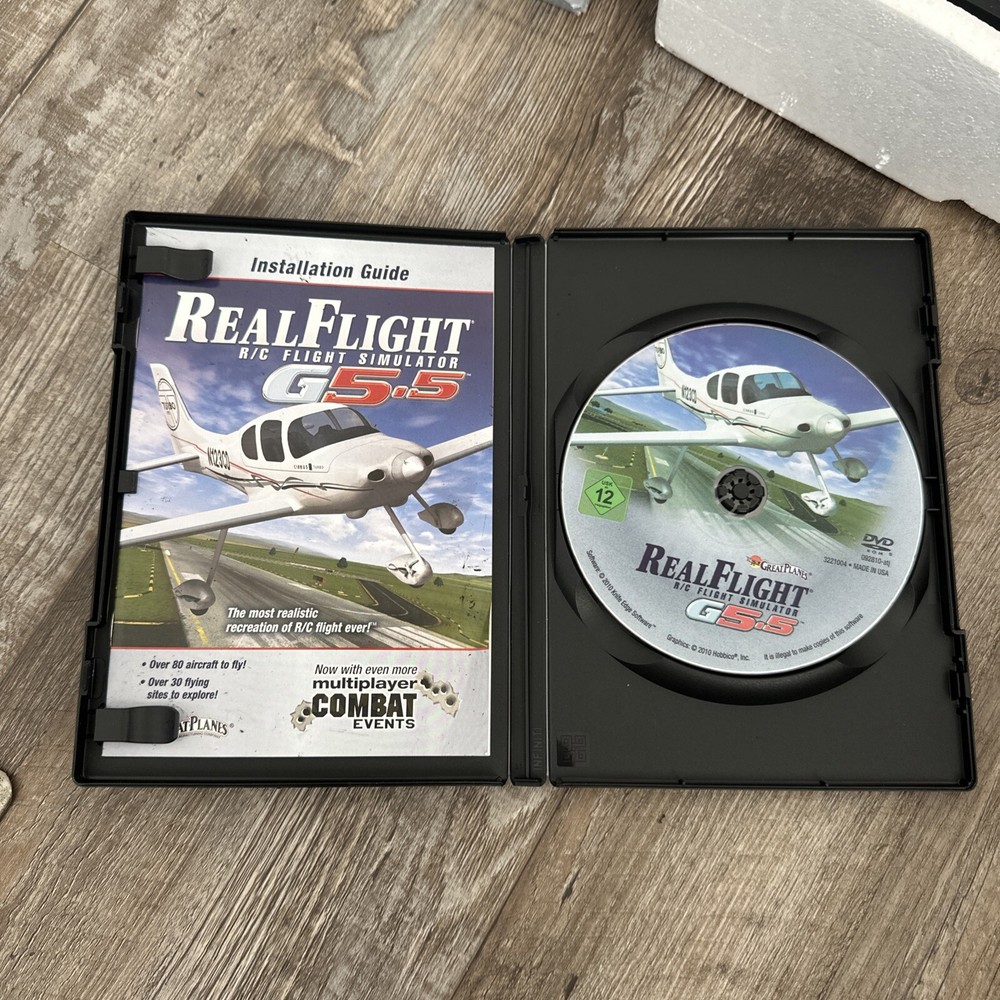 Real Flight Remote RC Flight Simulator G5.5 w InterLink Elite Controller