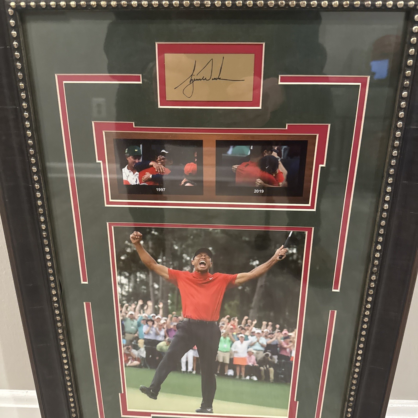 Tiger Woods Golf Grand Slam Champion 24.75" x 16" Framed Collectible