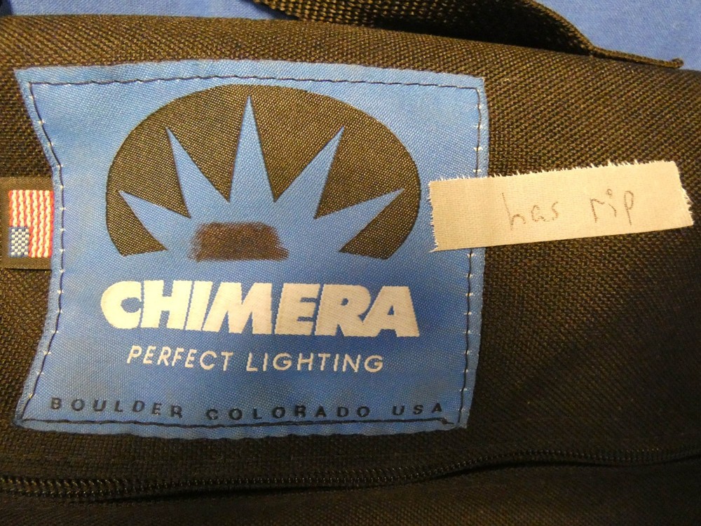 Chimera Video Pro Plus Softbox Size Small w/4 Rods, Case (has rip on diffuser)