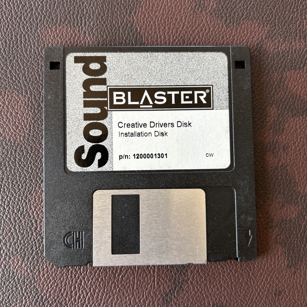 Sound Blaster Creative Drivers Disc Installation Disc 3.5 Inch Floppy Disk