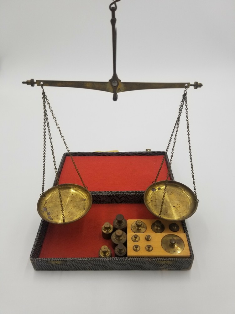 Vintage Diamond Scale Brass Made