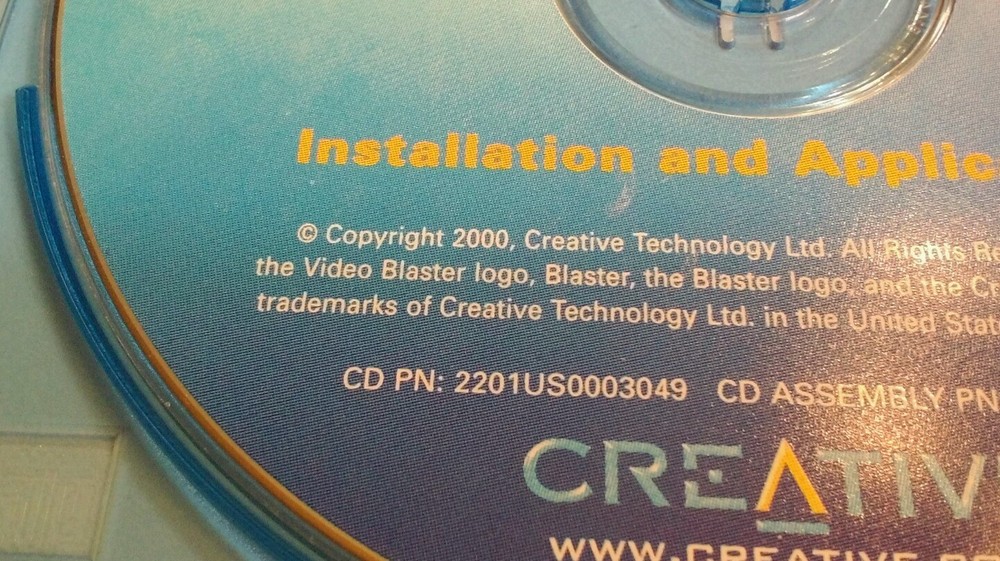 Windows 95 98 Creative Video Blaster Webcam Plus VTG 2000 RARE CD Retro Tech!