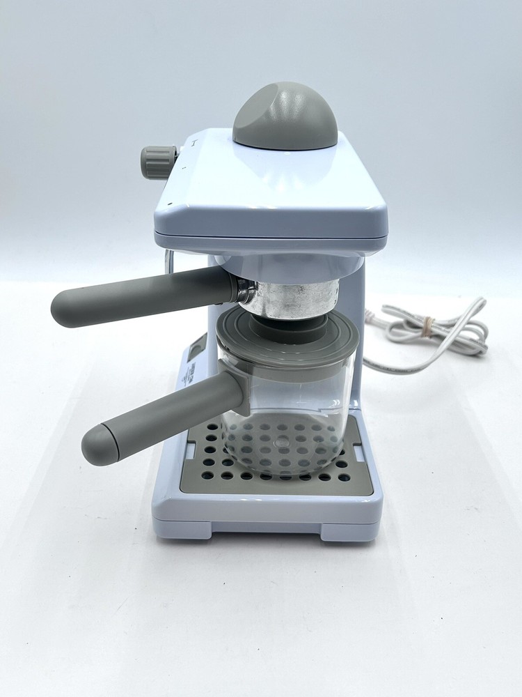 TSK 165 Mini 4 Cup Espresso Cappuccino Maker White Tested WORKS