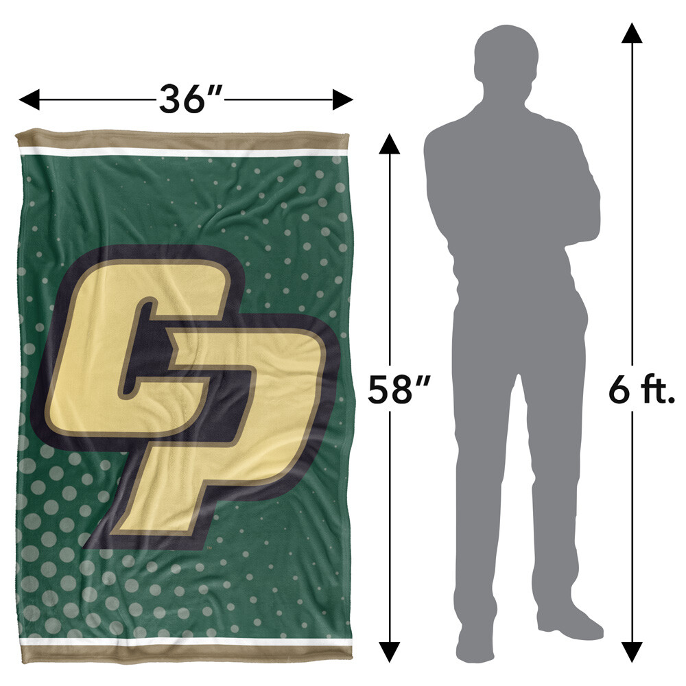 California Polytechnic State University Logo Dots Silky Touch Throw Blanket