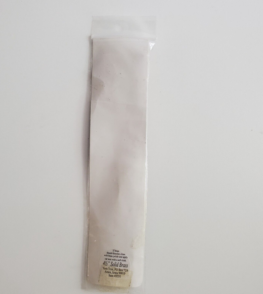 Solid Brass Bellpull Hardware from Yarn Tree Item 3551 4.5" Vintage