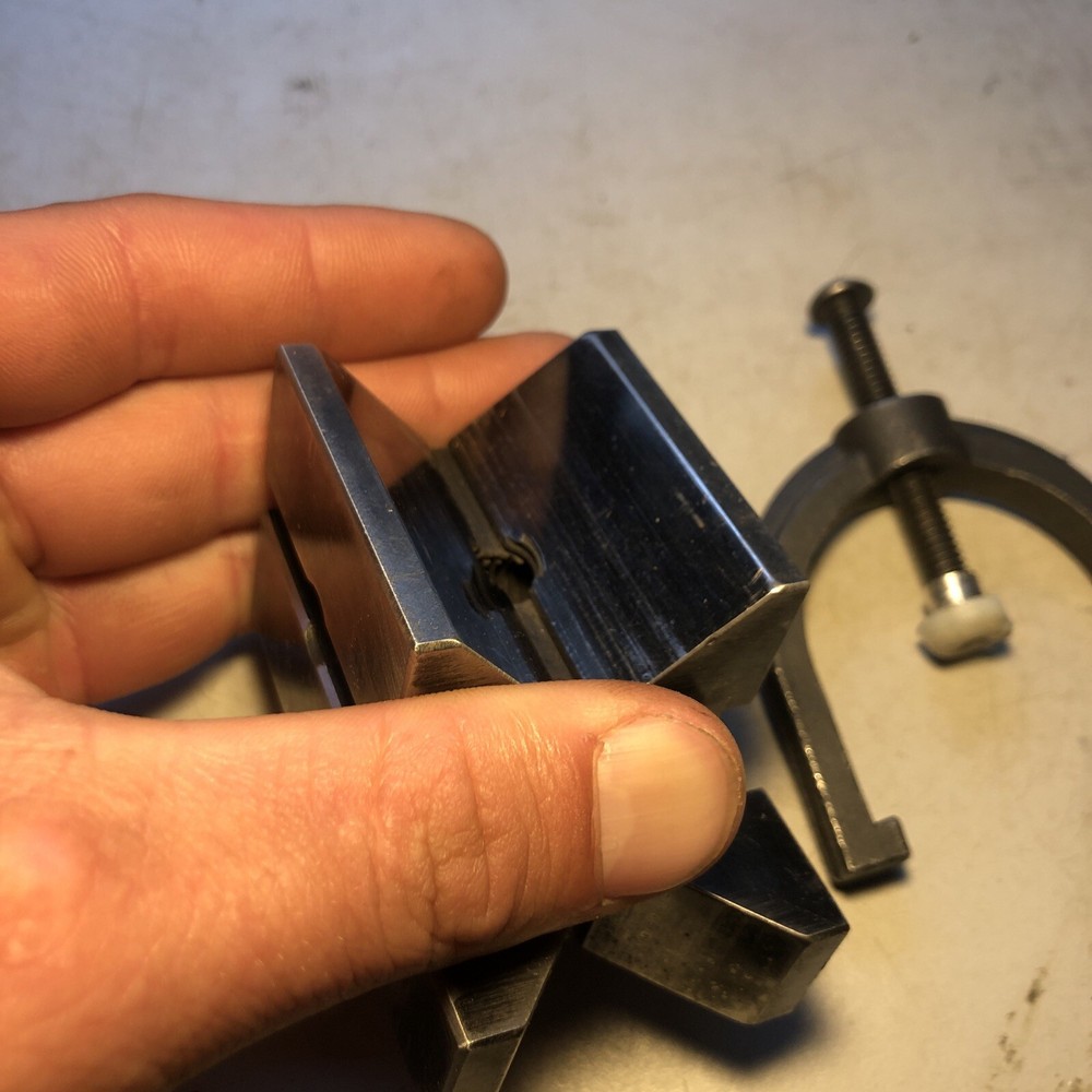 Tool Makers V Block With Clamp Double Sided V Block