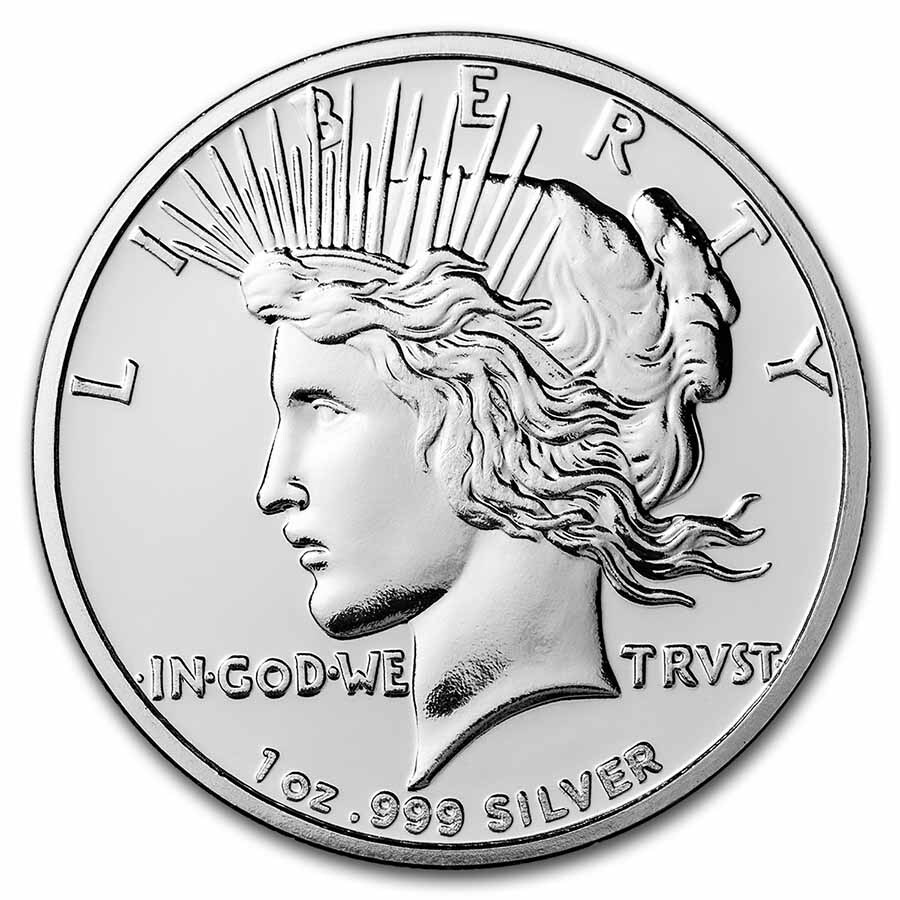 1 oz Silver Round - Peace Dollar - SKU#170607