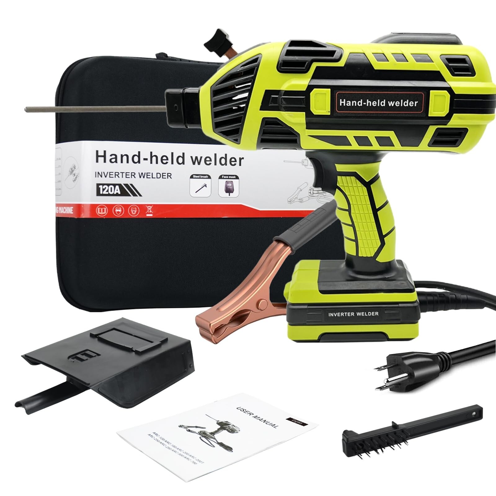 YesRight 110V Handheld ARC Welder 120Amp with IGBT Inverter & Digital Display