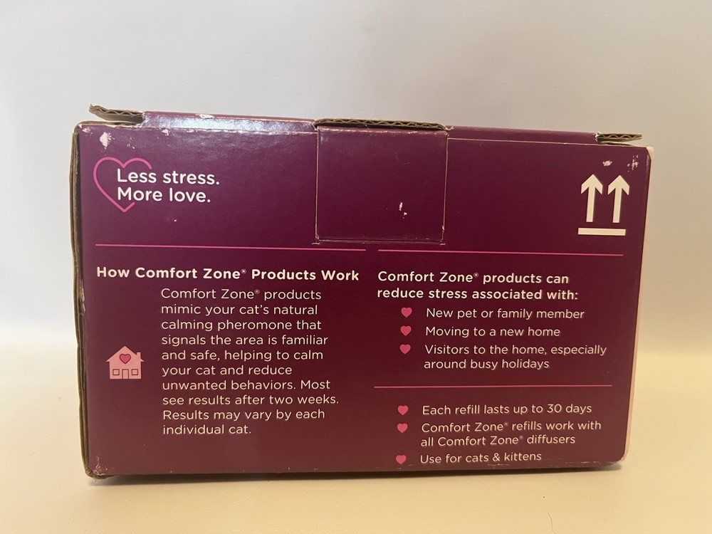COMFORT ZONE 6 Pack Cat Calming Diffuser Refills; 30-day Refills; Pheromones