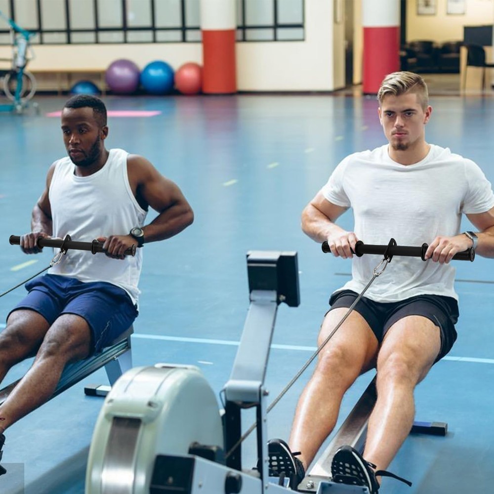 LAT Pulldown Bar Attachment Triceps Straight Press Down Curl Home Gym Cable