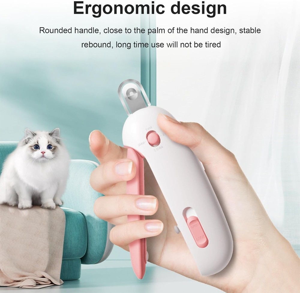 Adjustable Cat Nail Clipper to Avoid Excessive Cutting with Nail File