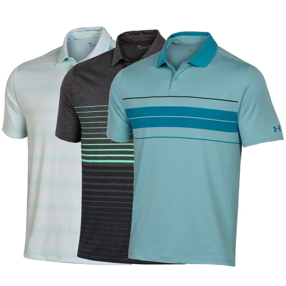 NEW Mens Under Armour Assorted Golf Polos 3 Pack $210 Retail! - Choose Size