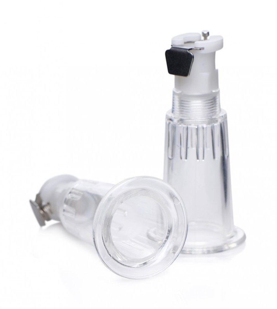 Master Series Nipple Pump Suction Stimulation Increase Size and Sensitivity Red