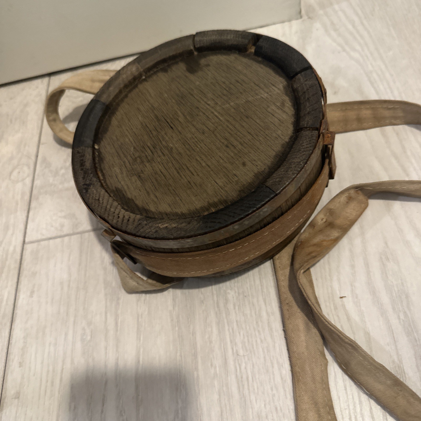 Civil War Confederate Wooden Canteen