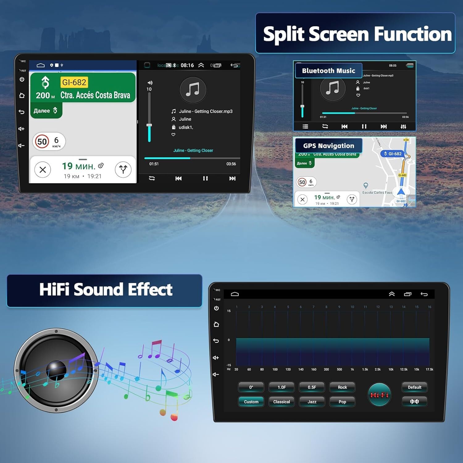 7" For Ford Ranger 1998–2011 Android 15 Carplay Car Stereo Radio GPS Navi WiFi