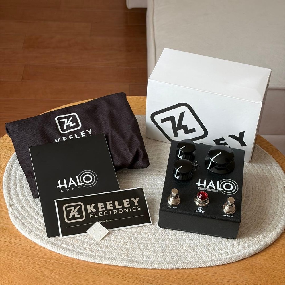 KEELEY HALO CORE DUAL ECHO Effector Pedal Black