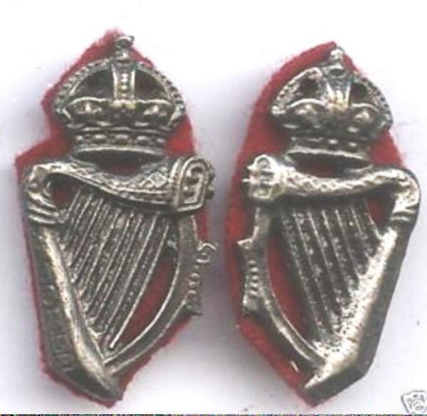 Royal Irish Constabulary Irish Police Collar dogs Pair