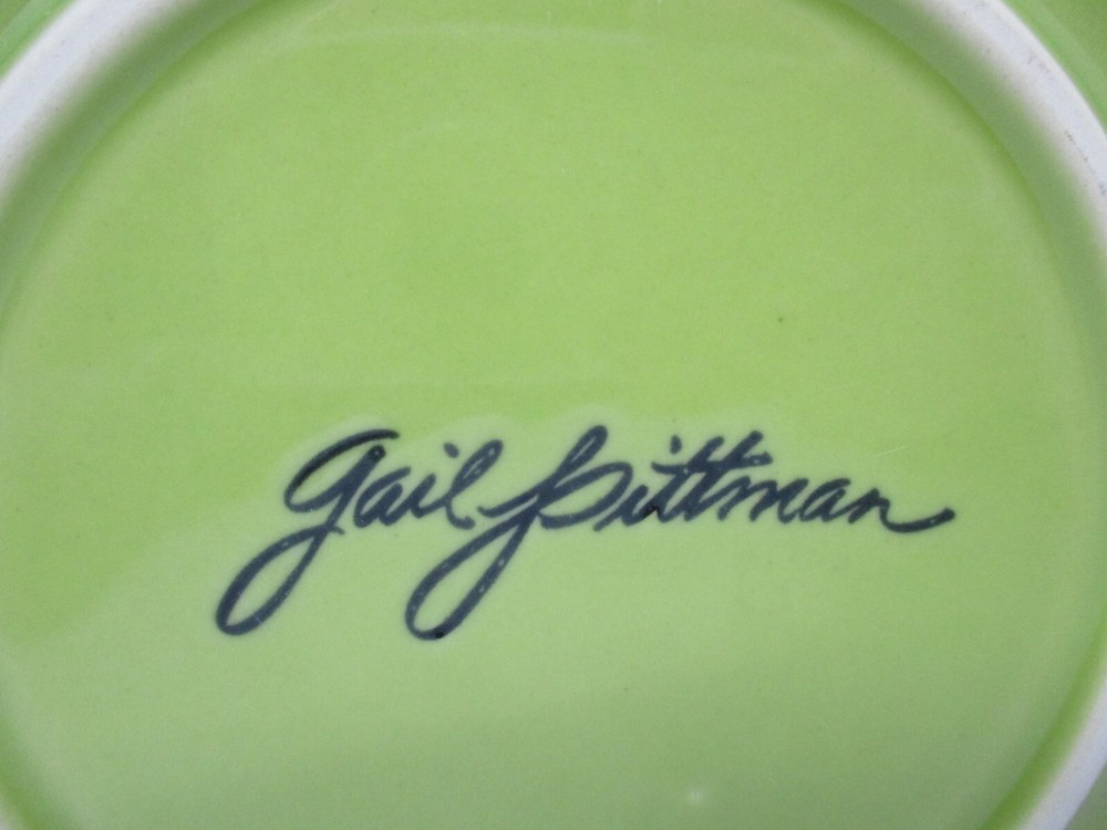 GAIL PITTMAN SOLID GLAZED GREEN DINNER PLATE - 11 1/4" 0611D