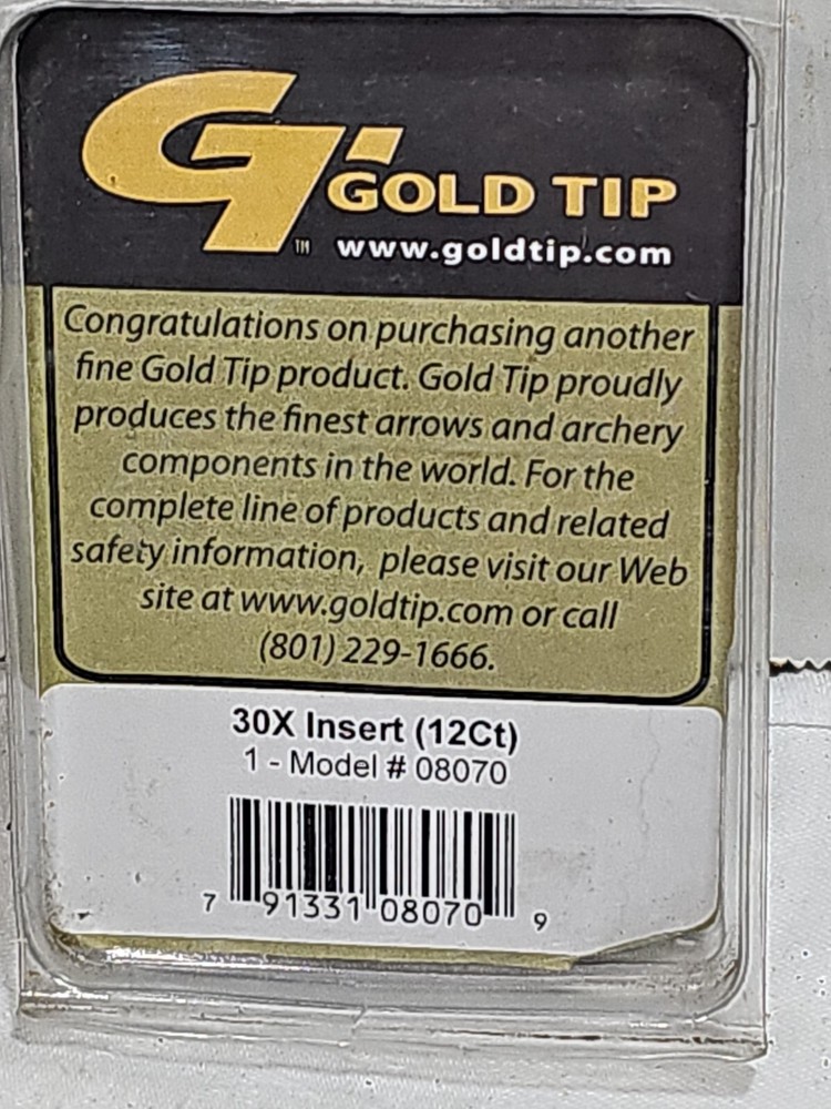 Gold Tip 30x Inserts 12 Pk.