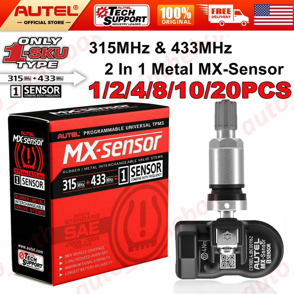 Autel MX-Sensor 315MHz & 433MHz programmable TPMS Universal Tire Pressure Sensor