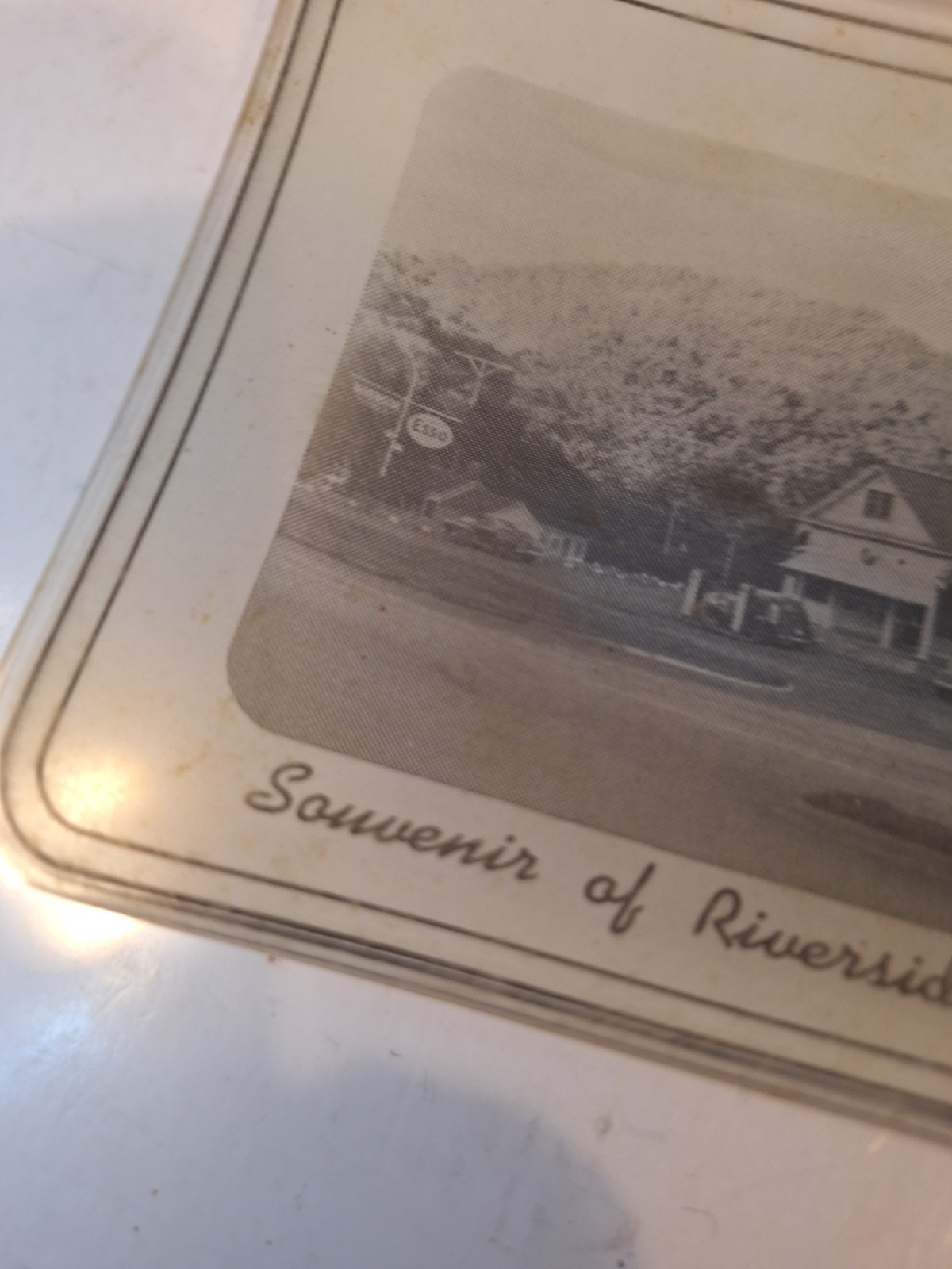 Original Vintage Esso Gas Station Glass Candy Dish Souvenir