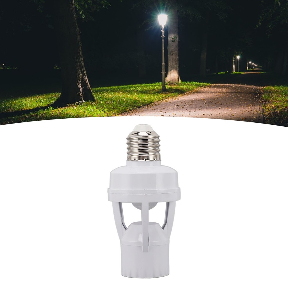 Motion Sensor Light Socket Automatic Nighttime On Off For Basement