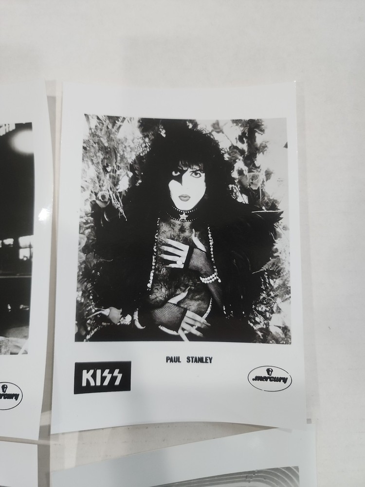 Vintage Mercury KISS Rock Band 5x7 Photo Set Gene Simmons, Paul, Ace, Eric Carr