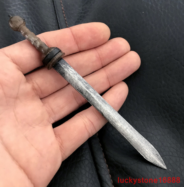 1/6 Scale Weapon Accessories Model Plastic Roman Gladiator Training Sword+Shield