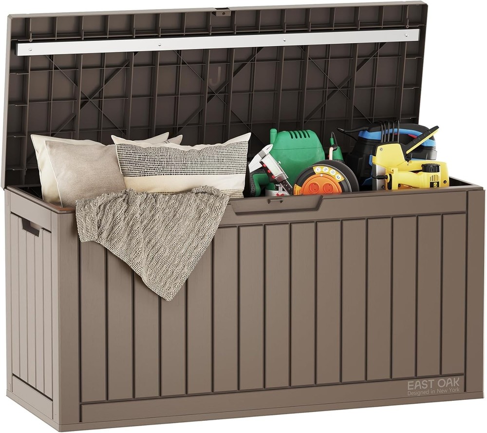 Modern 60 Gallon Waterproof Deck Box – Versatile Storage & Seating Solution