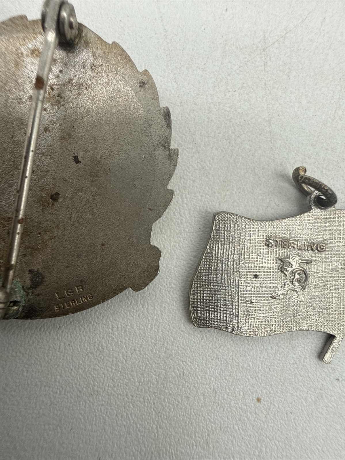 Sterling Silver Lot of Charms Keychains Awards ETC Approx 5.5 Ounce