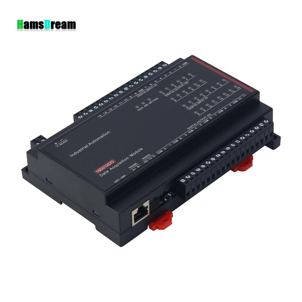 TCP-508K 12DO Relay Output 16DI Switch Input RJ45 Ethernet TCP Modbus Controlle