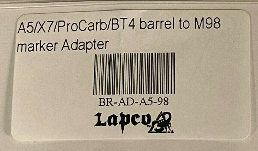 NEW Lapco Barrel Adapter A5 To 98