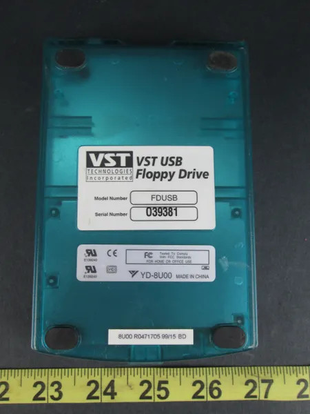 VST USB External Floppy Drive FDUSB 3.5" Computer Drive YD-8U00