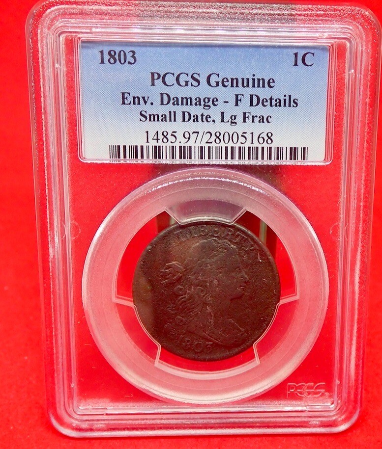 1803 Draped Bust Cent Small Date/ Lrg Fraction