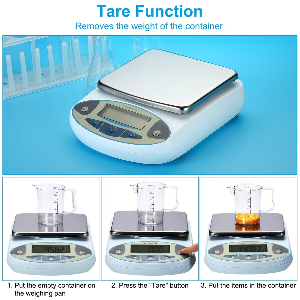 Lab Scale 5000g x 0.01g High Precision Electronic Analytical Balance Sensitive