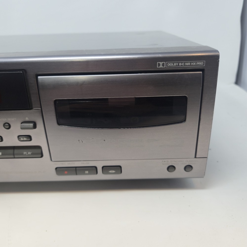 JVC TD-W217 Double Cassette Deck - Auto Reverse - Dolby B-C NR HX Pro - Untested