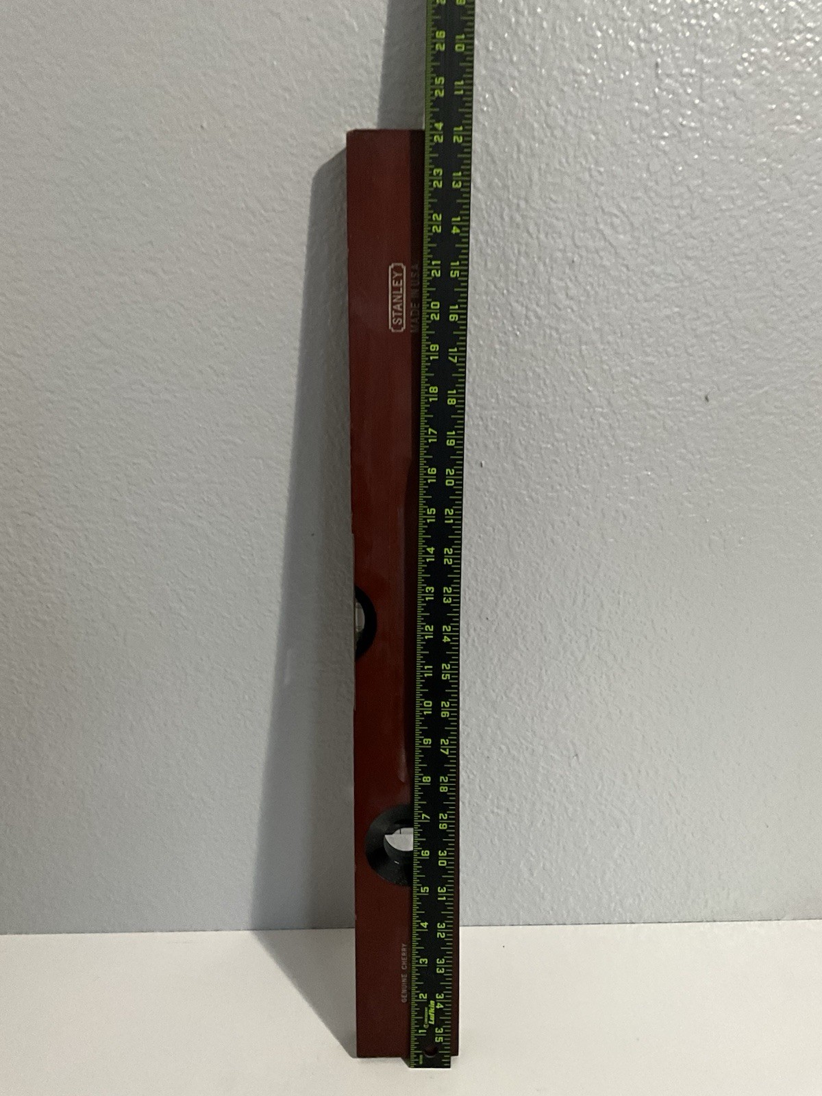 Vintage Stanley No.0 Wooden Level Cherry Wood USA