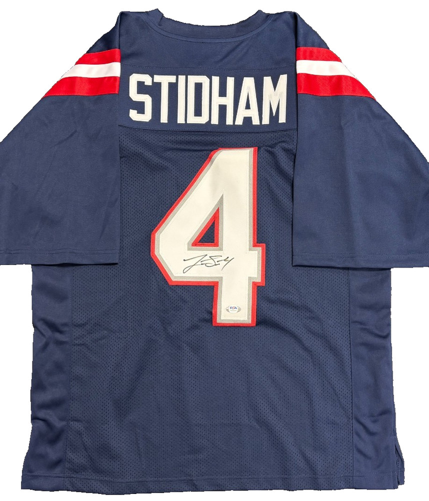 Jarrett Stidham Signed Custom Navy Player Jersey (XL) PSA 949