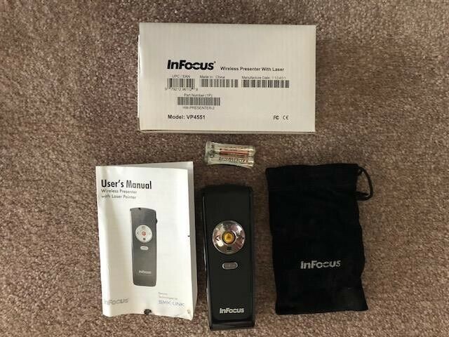 InFocus Wireless Presenter with Laser, Model VP4551 - New