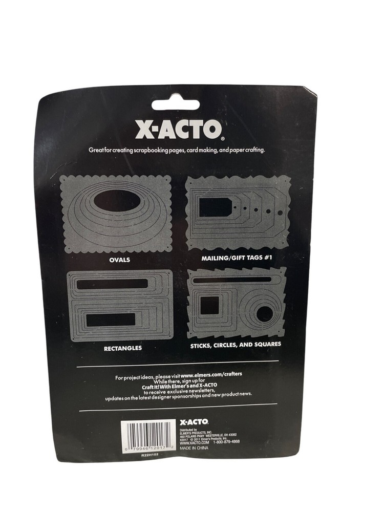 X-Acto Basic Shapes Stencil Templates Set Includes 4 Templates With 38 Shapes