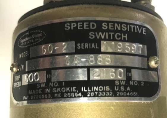 SA-888, Synchro-Start Overspeed Switch