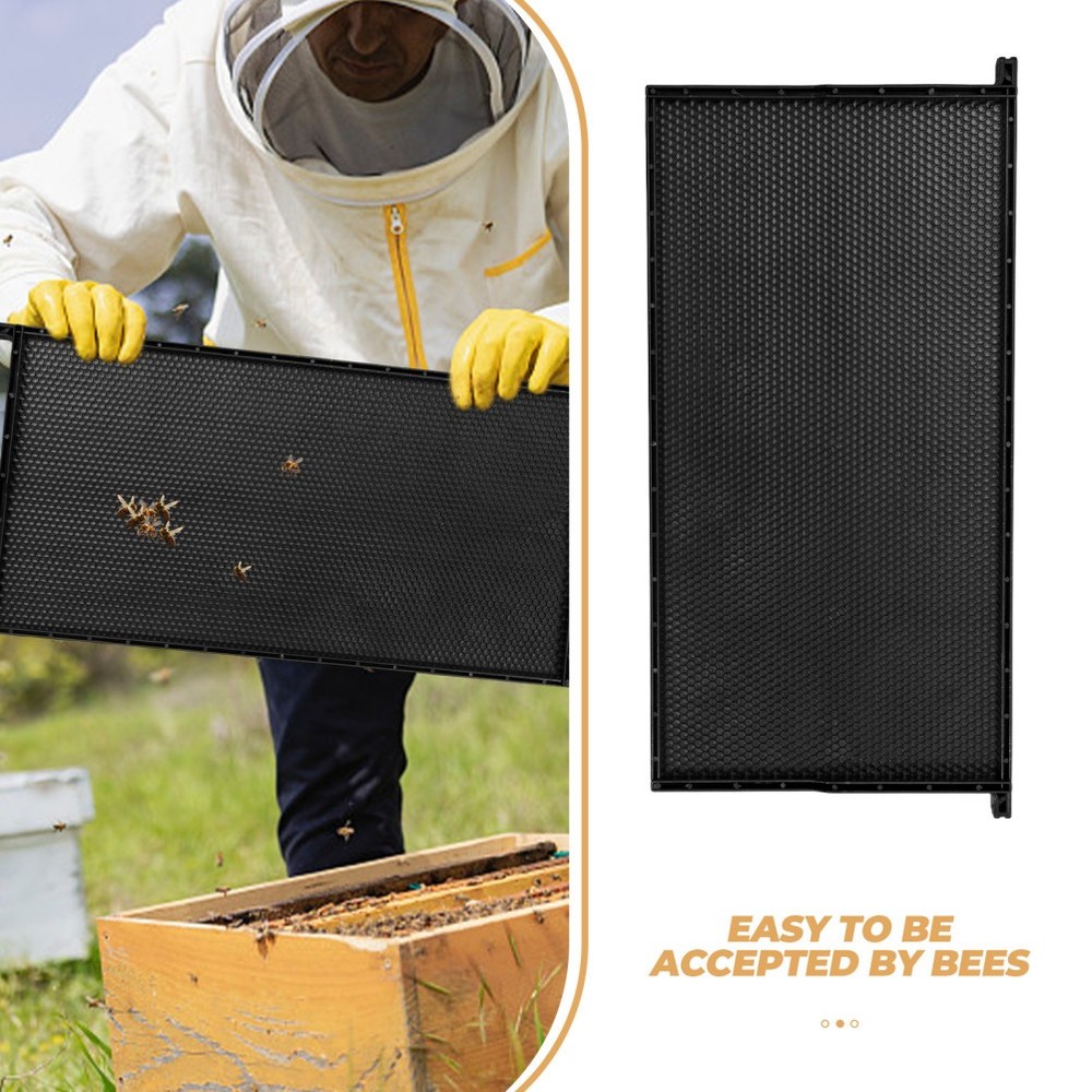 Integrated Plastic Beehive Frame with Nest Foundation for Beekeeping Efficiency